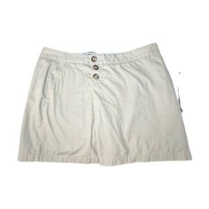 Lands' End Women's Light Khaki Skort with Buttons